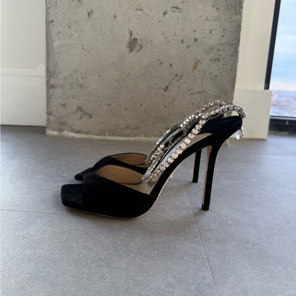 Shoes - Jimmy Choo Suede Crystal Heels